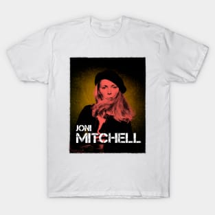 Joni Mitchell // 1970s Fan Art Design T-Shirt